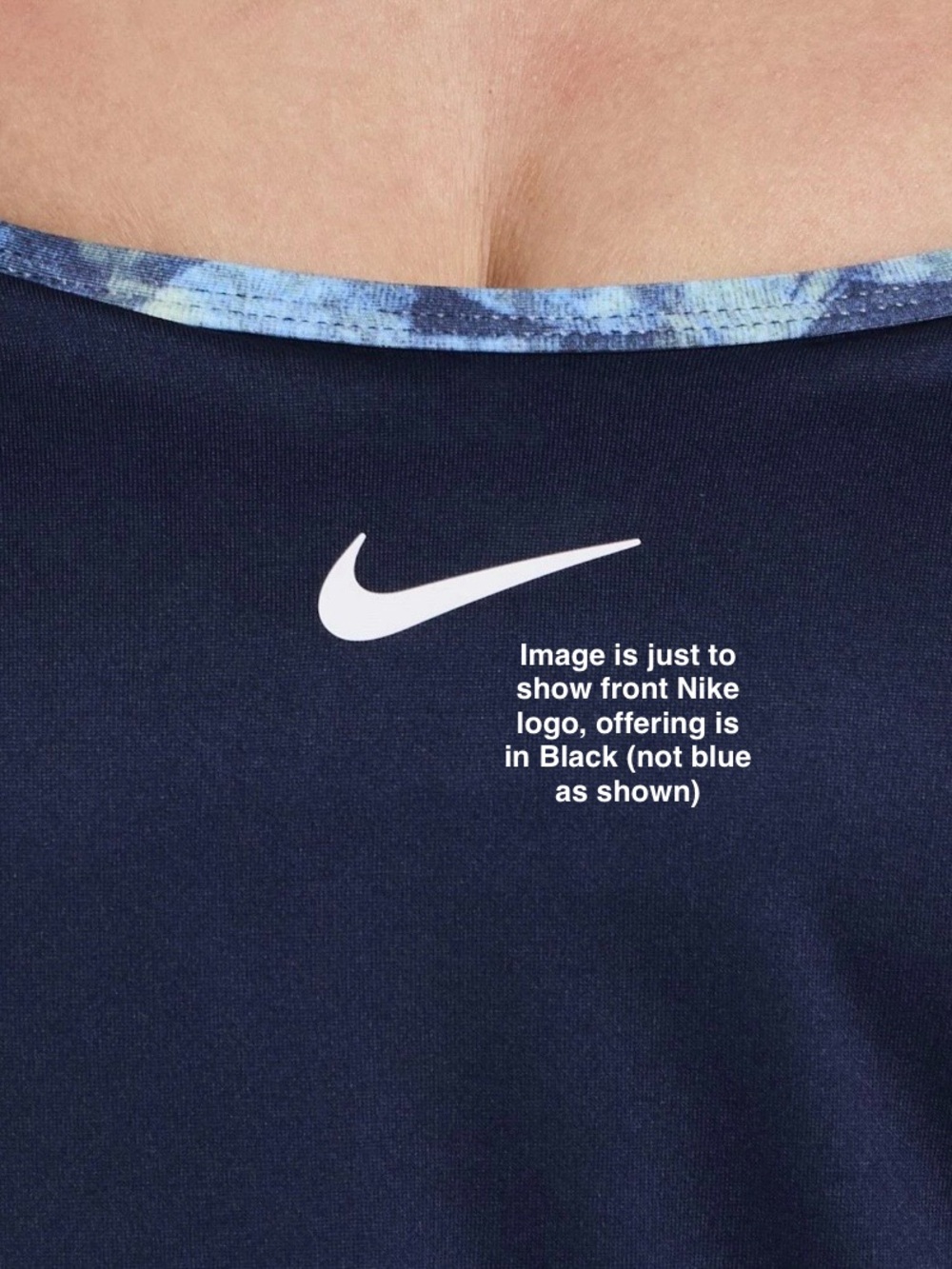 Nike Swim Women’s Layered Tankini Top in Black; NWT, Sz. M - Picture 4 of 13